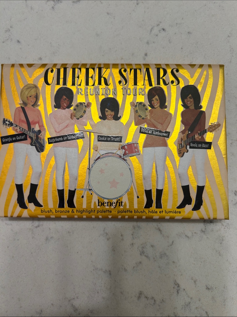 Benefit Cheek Stars Blush, Bronze & Highlight Palette - Gold and White